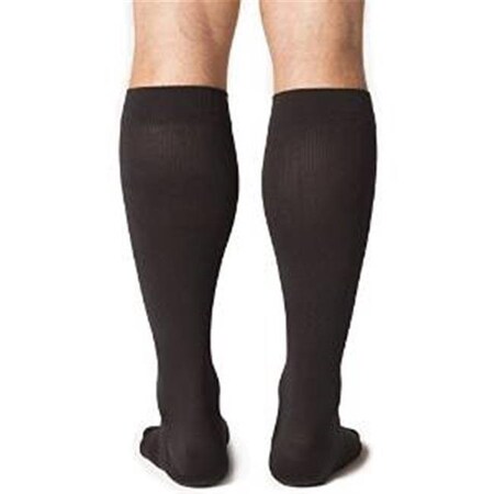 Sigvaris Sigvaris Midtown Microfiber 822CLSM99 20-30 mmHg Closed Toe Mens Calf; Large; Short - Black 822CLSM99